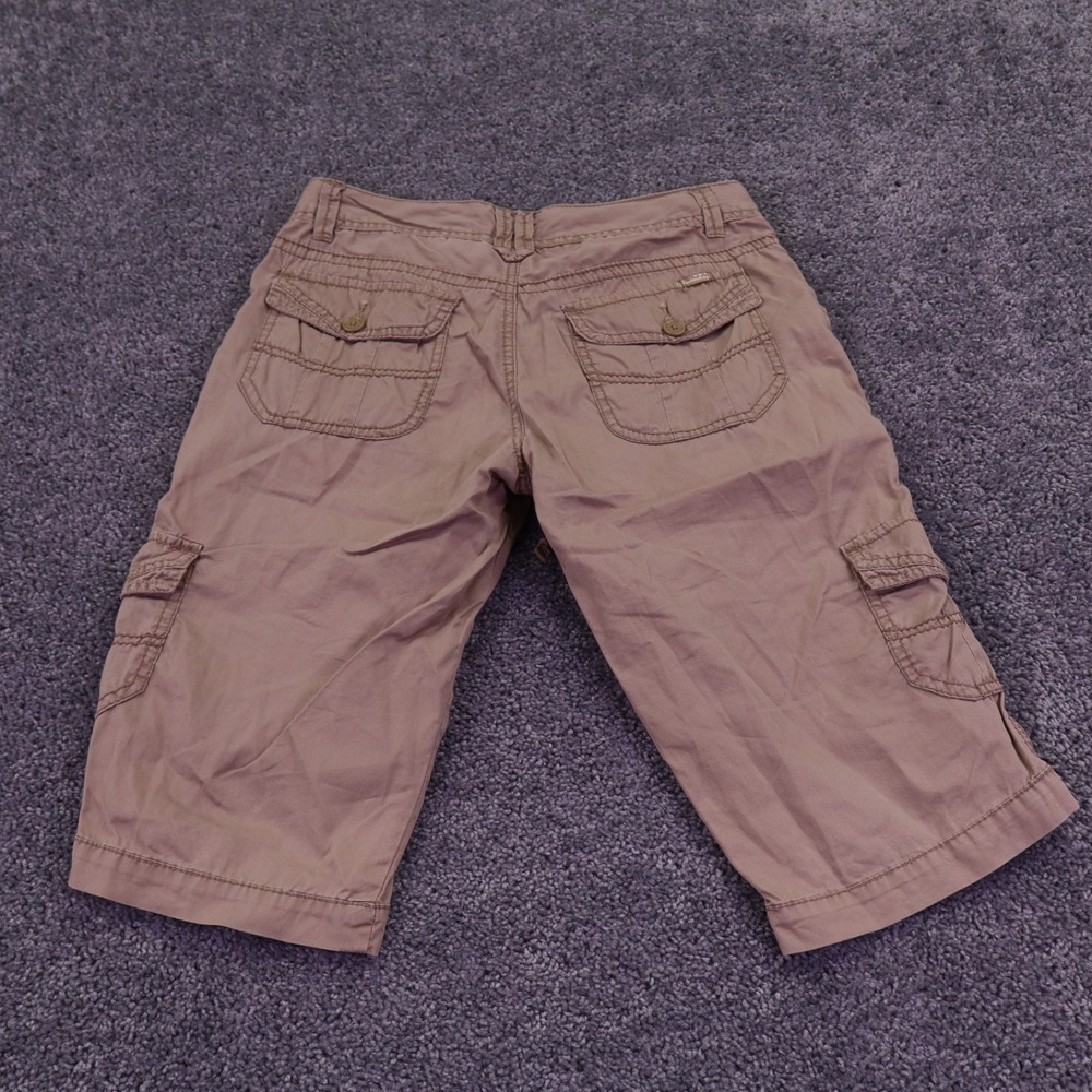 Unionbay Cargo Shorts Womens 5 Tan Khaki Cotton Pockets Casual Outdoor Hiking - Picture 3 of 7